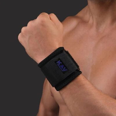 KAV Adjustable Wrist Straps with Compression, Breathable Fabric (Pack Of 2)