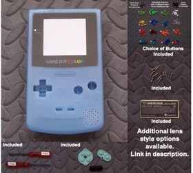 Nintendo Game Boy Color GBC Shell + Plastic Lens + Buttons- Pick Shell Color!