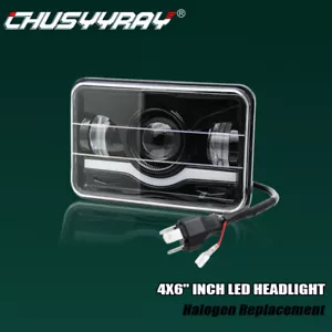 DOT 4X6 LED Headlight HI/LO Motorcycle for Honda XR250 XR250L XR650L XR650R - Picture 1 of 17
