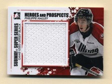2011-12 In the Game Heroes & Prospects Philippe Halley jersey card