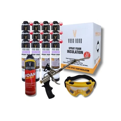 Vega Bond Purplecoat Closed Cell Insulation Spray Foam  12pack Gun&Cleaner 240SF - Image 1 of 4