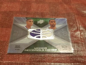2008-09 SPx Combos Kevin Martin/Quincy Douby tarjeta de doble camiseta - Sacramento - Imagen 1 de 1