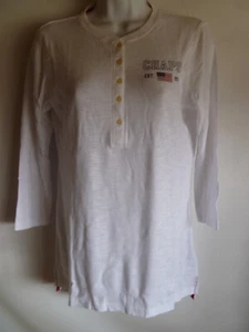 Ralph Lauren Chaps White Logo Top T-shirt Designer 100% Genuine New M - Medium - Picture 1 of 24