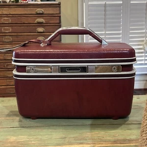 Vintage Samsonite Gepäck Silhouette ll Wineberry Beauty Case ohne Schlüssel - Bild 1 von 11