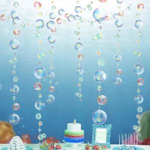 under the Sea Party Decorations Colorful Bubble Garlands Little Mermaid Birthday - Picture 1 of 8