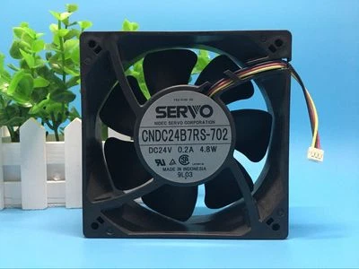 SERVO CNDC24B7RS-702 24V 0.2A 4.8W 120*120*38mm 3PIN Converter Cooling Fan - Image 1 of 4