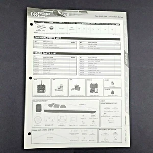 Thunder Tiger Airplane Beaver IDRO Parts List and diagram sheet - 4593-K20 - Picture 1 of 2