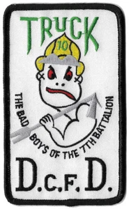 DCFD Truck 10 Bad Boys of 7th Battalion - NEW Fire Patch - Picture 1 of 1