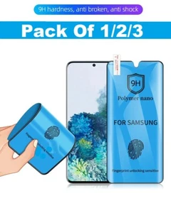 Full Coverage Soft Film For Samsung Galaxy S21 S22 S23 Ultra Screen Protector - Picture 1 of 3