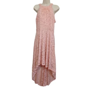 Bery Love Juniors Women's Lyrical Dance Dress Lace Size L Salmon Color Sleeveles - Picture 1 of 13