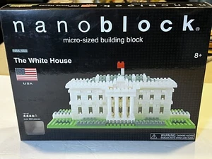 The Whitehouse Nano Blocks Partially Built Complete w Guide & Box - Picture 1 of 5