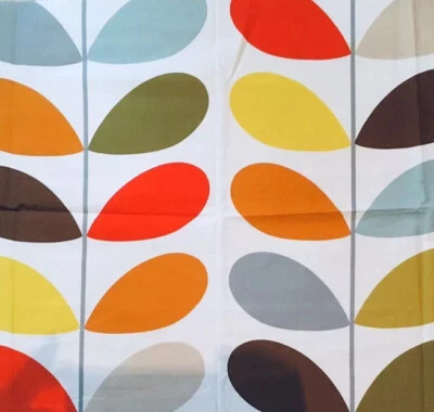 50cm x 198cm Long Orla Kiely Classic Multi Stem Cotton Lightweight FABRIC NEW - Image 1 of 4