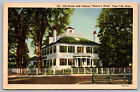 Postcard Old House With Widows Walk, Cape Cod, Massachusetts E12