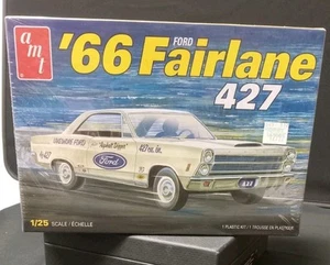 New Sealed AMT 1966 Ford Fairlane 427 Plastic Model Kit 1/24 Scale - Picture 1 of 7