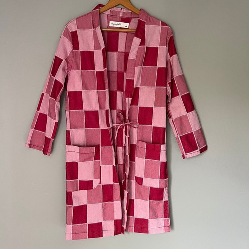 VETEMENTS Giacca Imperfetta Donna Taglia S Patchwork Longline Kimono