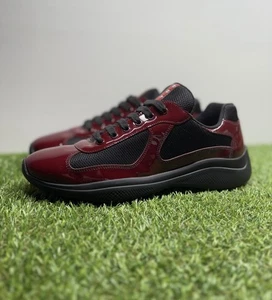 Size 9 UK (10 US) - Prada America Cup ' Burgundy Black ' | SUPER CLEAN! - Picture 1 of 21