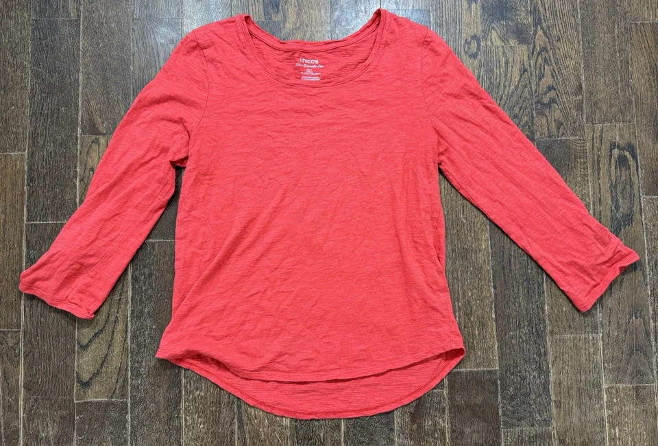 Camiseta Chicos The Ultimate Talla 1 (M/8) Coral Manga Larga Pestaña Enrollable Foto 1 de 4