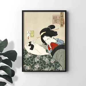 A4-size Tsukioka Yoshitoshi poster: "Thirty-two Aspects of Manners" by - Picture 1 of 2