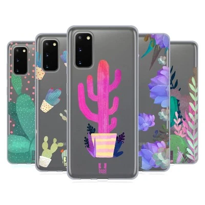HEAD CASE DESIGNS WATERCOLOUR CACTUS SOFT GEL CASE FOR SAMSUNG PHONES 1 - Image 1 of 4