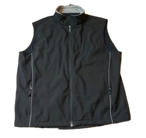 Womens Black Lined Vest Softshell Vest Inner Pockets Clique LQO00006 Black Sz L - Picture 1 of 8