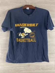 Vintage 1958 Champion Snoopy Vanderbilt Basketball T-Shirt Einzelnaht - Bild 1 von 11