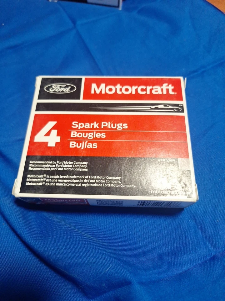 КОРОБКА (4) FORD MOTORCRAFT SP-485-X ДВОЙНЫЕ ПЛАТИНОВЫЕ СВЕЧИ ЗАЖИГАНИЯ НОВЫЕ  - Изображение 1 из 2