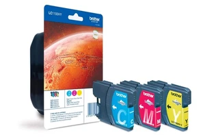 Brother LC-1100HYC/LC-1100HYM/LC-1100HYY Inkjet Cartridge, Cyan/Magenta/Yellow, - Afbeelding 1 van 7
