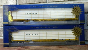 Lot of (2) Athearn Genesis HO Scale Southern Railway F89F Auto Rack Flat Cars - Picture 1 of 5