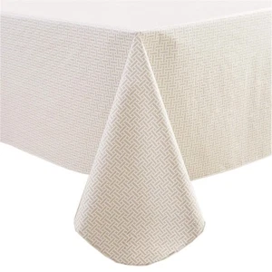 Vinyl Tablecloth with Flannel Backed Waterproof Oil-Proof PVC Table Cloth Wip... - Picture 1 of 6