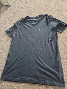 AllSaints Men's T-Shirt  Large.  Navy Blue - Picture 1 of 4