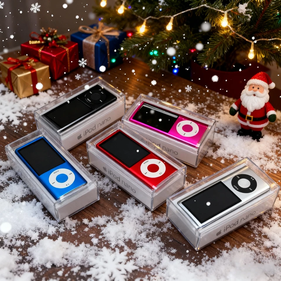 New Apple iPod Nano 4th Generation 8GB Sealed Box MP3 Players New Battery - Image 1 of 4