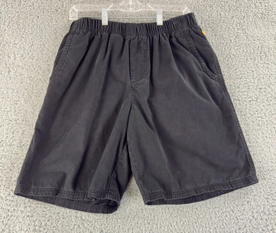 Pantalones Cortos Quiksilver Waterman Collection Para Hombre Medianos Negros Desteñidos Chinos Pull On Foto 1 de 4