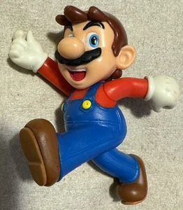 Rare 3" Mario Nintendo Jumping Action Figure Toy Decoration Figurine - Picture 1 of 8