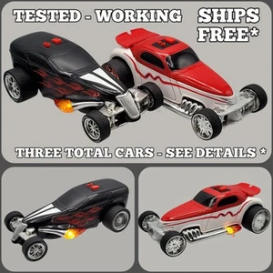 Vintage ROAD RIPPERS TOY STATE Plymouth PROWLER Black + Red / White Car Lot READ - Picture 1 of 24