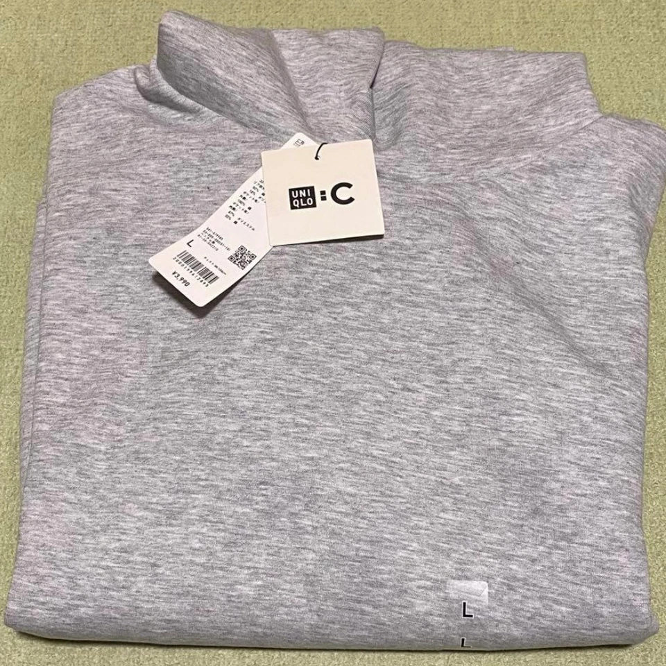 UNIQLO: C Sudadera con capucha suéter de gran tamaño gris/negro/marrón oscuro/oliva/azul marino/vino Foto 1 de 1