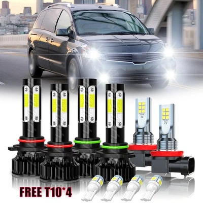 Combo de 6 faros antiniebla de haz alto bajo LED para Nissan Quest 2004-2009 Foto 1 de 4