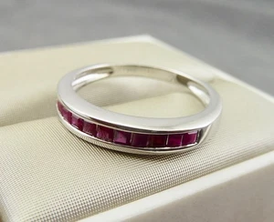 Ring 585/- Weiß Gold mit Rubinen - Bild 1 von 15