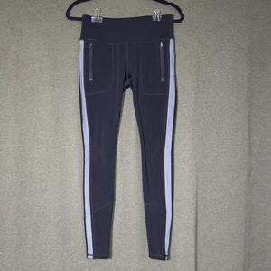 Athleta Black Fleece Lined Leggings Hiking Running 3zip Pocket XS - Picture 1 of 8