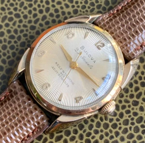 1954 Bulova 23 Jewels Adjusted 10BPAC Automatic 10K RGP Wristwatch #4 - Picture 1 of 10