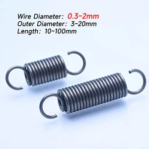 0.3-2mm Wire Dia Expansion Spring Tension Extension Expanding Extending Springs - Picture 1 of 6