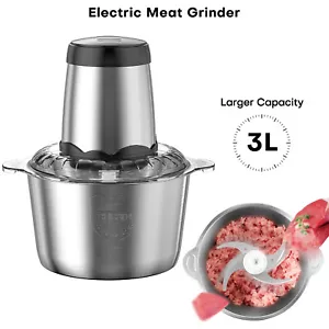 3L Electric Meat Grinder Shred Machine Food Vegtable Fast Chopper Sausage Maker - Picture 1 of 8