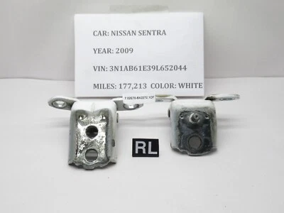 2009-2012 Nissan Sentra Rear Left Door Hinges 82401-9N00A OEM - Image 1 of 4