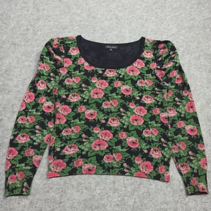 Maglione Donna King Louie Taglia M D-38 Slim Stretch Cotone Tricot Floreale - Foto 1 di 11