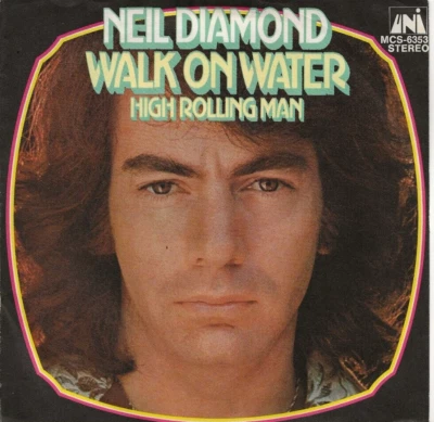 NEIL DIAMOND WALK ON WATER 1975 GERMANY PROMO SINGLE, FAB PIC SLEEVE, MINT - Image 1 of 2