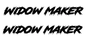 WIDOW MAKER DIE-CUT Decal Sticker ( 2 PCS ) On/Offroad RC Truck Car NEW - Picture 1 of 5