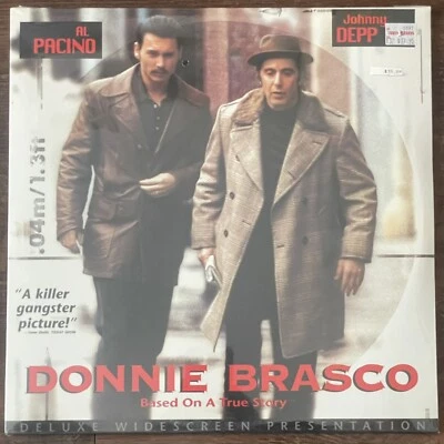 Donnie Brasco Laserdisc Deluxe Widescreen, SEALED/BRAND NEW Johnny Depp Foto 1 de 2
