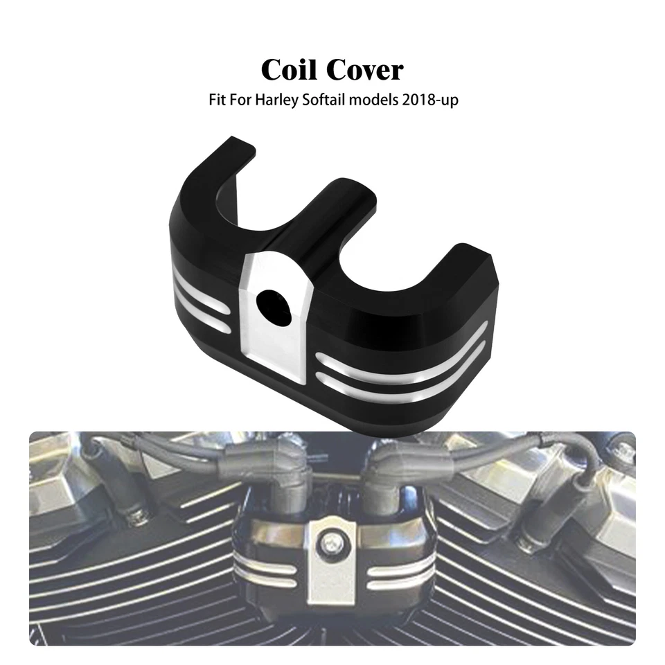CNC Aluminum Coil Cover Fit For Harley Softail Street Fat Bob Breakout 2018-2025 - Image 1 of 4