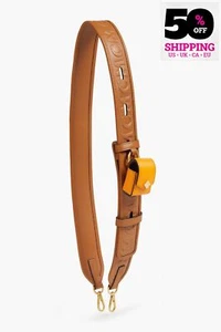 RRP€320 MCM Leather Adjustable Shoulder Strap Embossed Logo Detachable Case - Picture 1 of 10