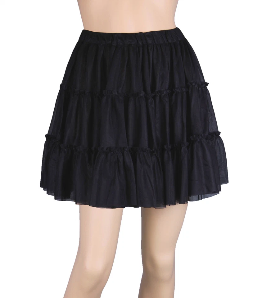 15"L Mini Skirt/Hoopless net Petticoat/Fancy Underskirt/Slip/Girl Dance Tutu — 第 1/2 张图片