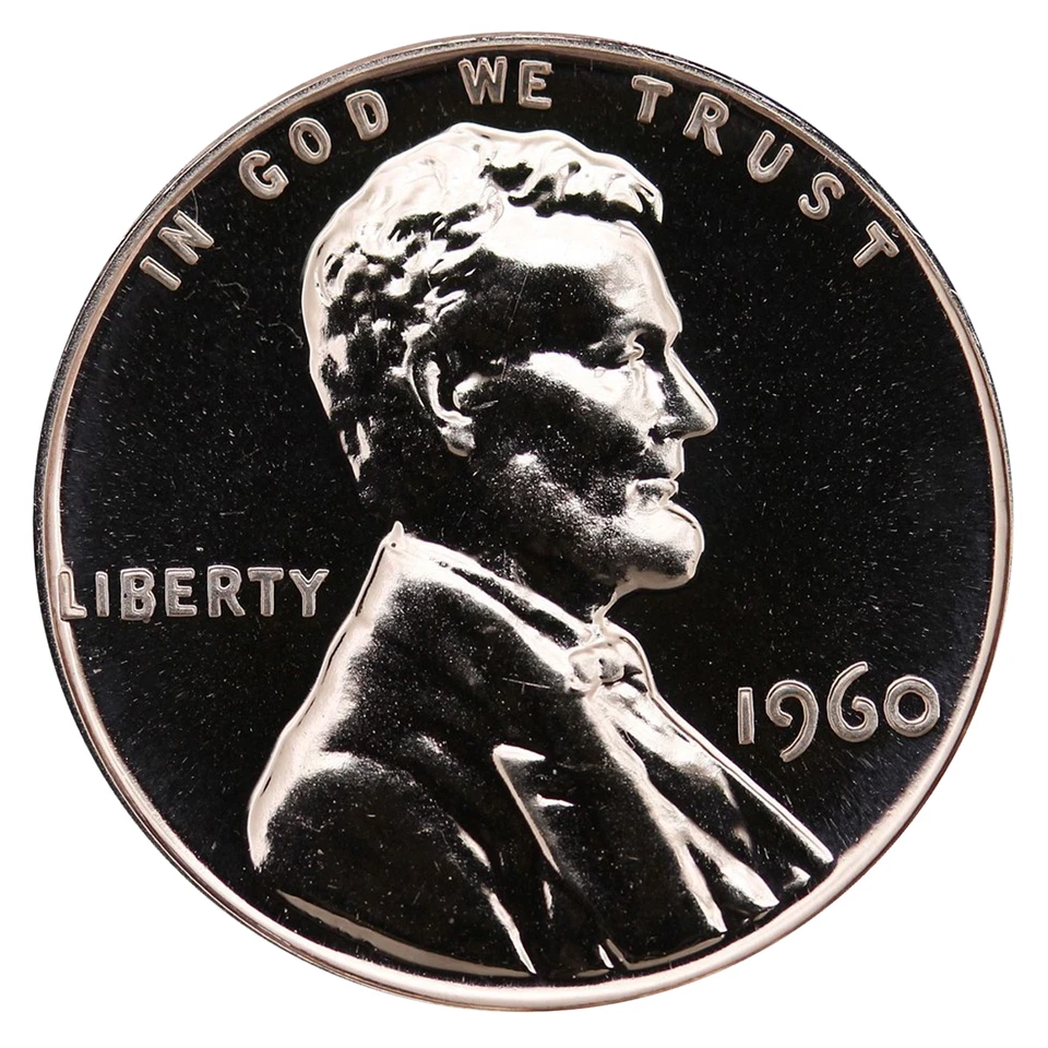 1960 Lincoln Memorial Cent Penny Gem Proof Mint Coin No Mint Mark Uncirculated - Image 1 of 1